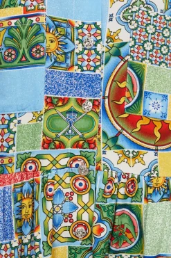 Majolica Viscose Baby Doll Dress