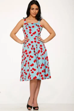 Martina Cherry Swing Dress Discount