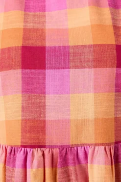 Maxine Check Smock Dress New