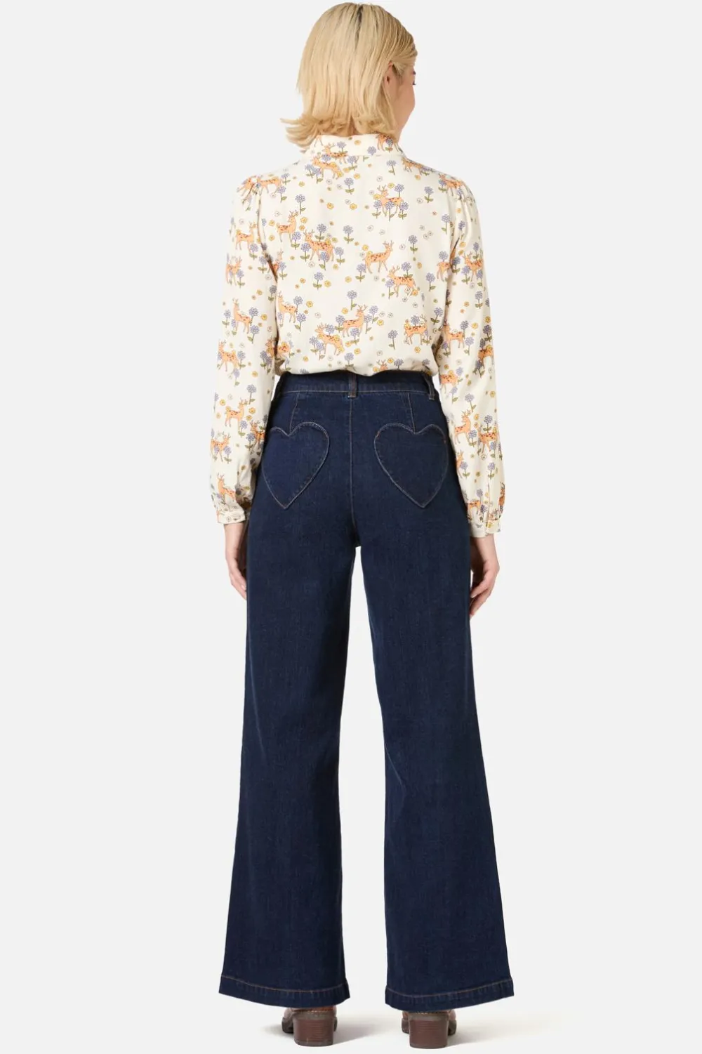 Meadow Deer Long Sleeve Blouse Best