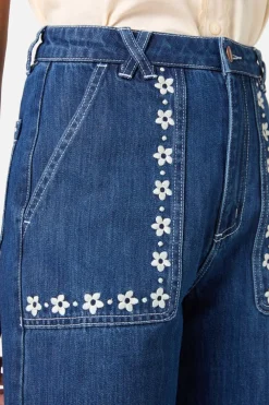 Meg Daisy Embroidered Jean Online