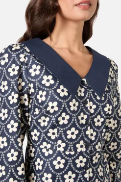 Megan Cute Collar Mini Dress