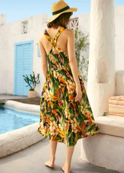 Mix & Mingle Midi Dress Tropical Discount