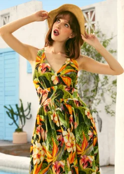 Mix & Mingle Midi Dress Tropical Discount