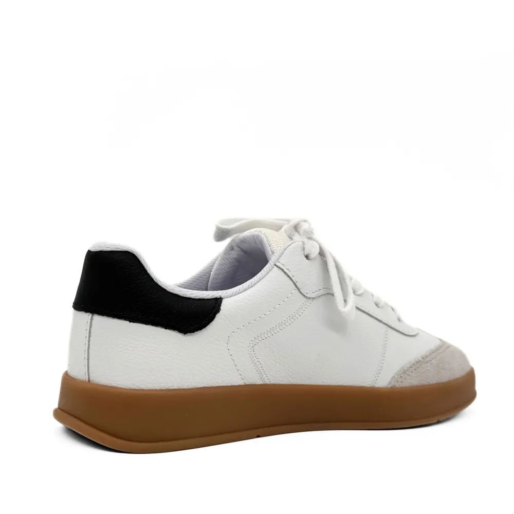 Moldova Leather Tennis Sneakers WHITE Discount
