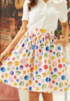 BTC More Than Charming Skirt Cat Print