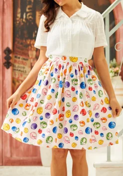 BTC More Than Charming Skirt Cat Print