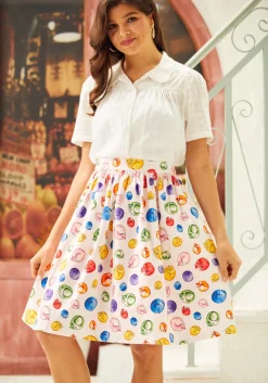 BTC More Than Charming Skirt Cat Print