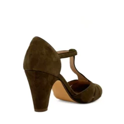 Mulberry Suede T-Strap Heels Best