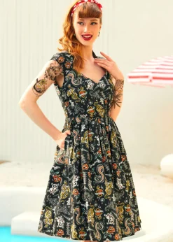 Name This Dress Black Tattoo Print