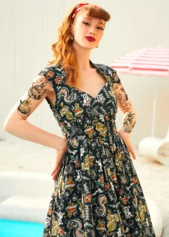 Name This Dress Black Tattoo Print