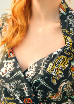 Name This Dress Black Tattoo Print