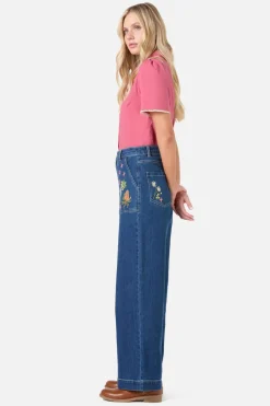 Native Embroidered Denim Jean Outlet