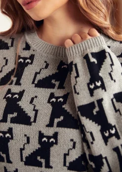 BTC Notes of Nostalgia Crewneck Pullover Cozy Clouds Clearance