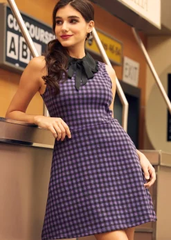 BTC November Nostalgia Flare Dress Charming Grape New