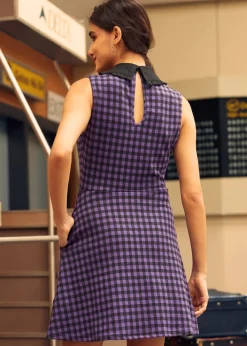 BTC November Nostalgia Flare Dress Charming Grape New