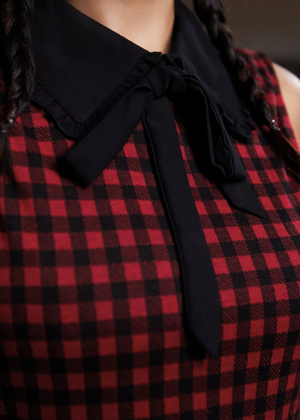 BTC November Nostalgia Flare Dress Checkered Charm New