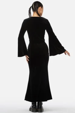 Obsidian Velvet Flare Top Hot