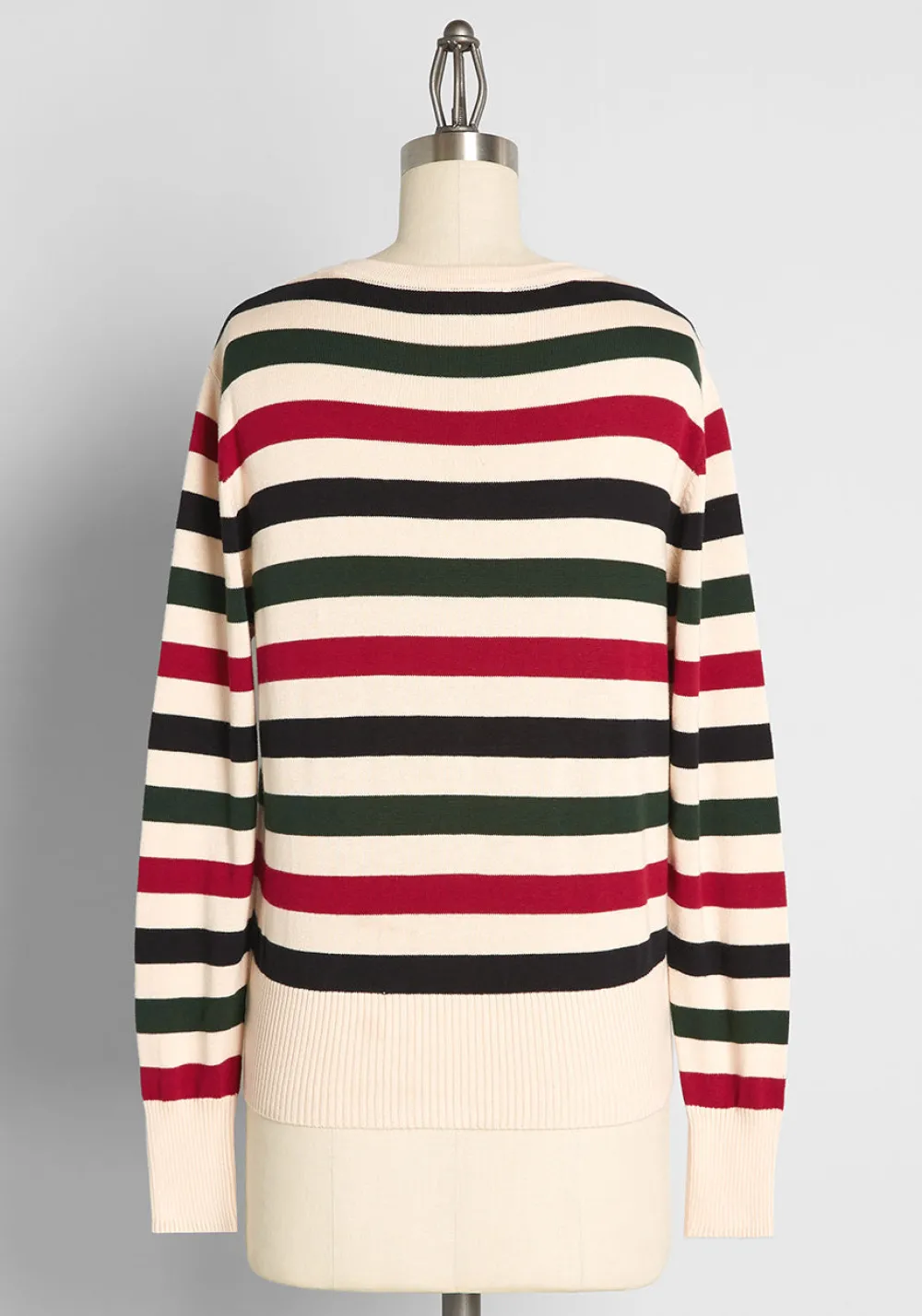 Circus Of A Different Stripe Cardigan Cream Clearance