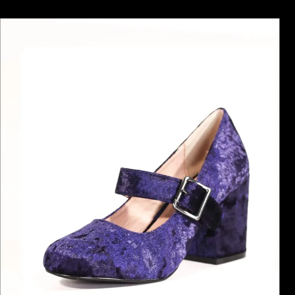 Oksana Velvet Mary Jane Heels NAVY Online