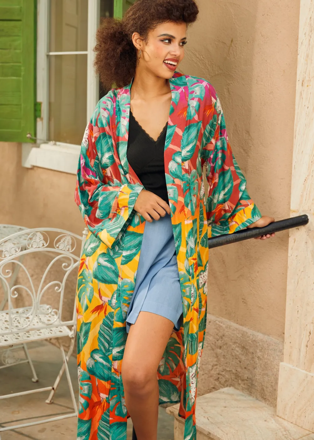 Old School Opulence Kimono Beach Blanket Clearance