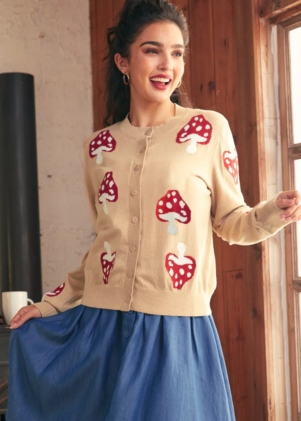 Old Soul Classic Cardigan Oatmeal Discount