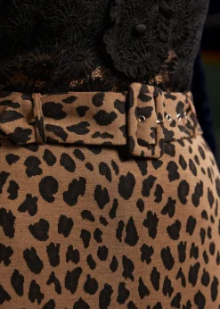 Oldie But a Goodie Belted Midi Pencil Skirt Wild Spot Best