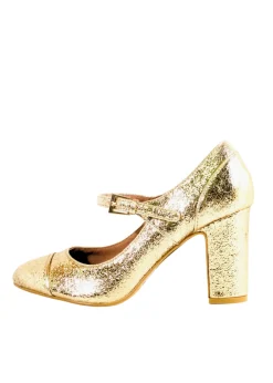 Orlando Mary Jane Heels GOLD