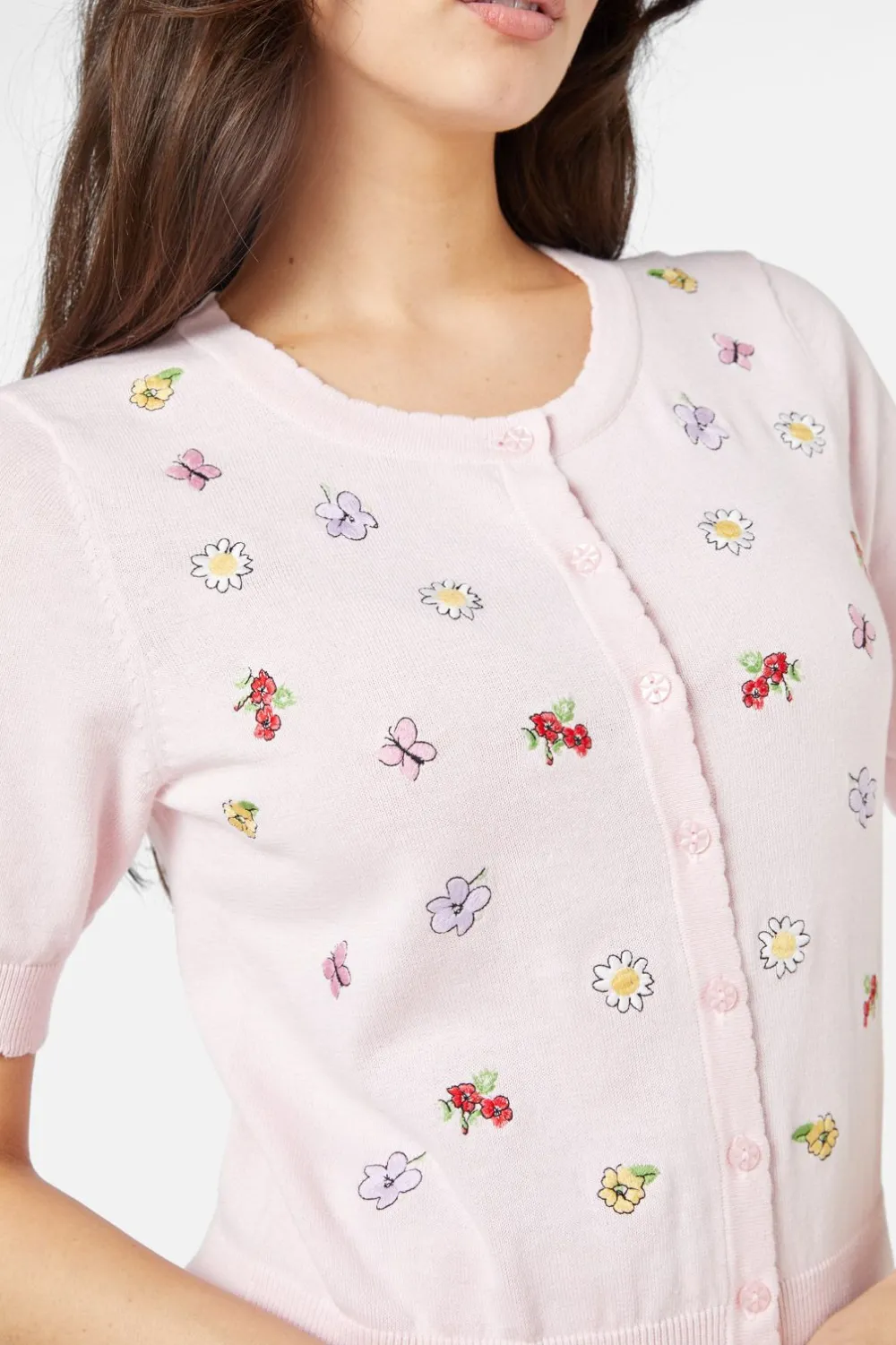 Papillon Embroidered Cardi New
