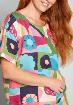 Princess Highway Patchwork Playground Top Multi Floral Hot