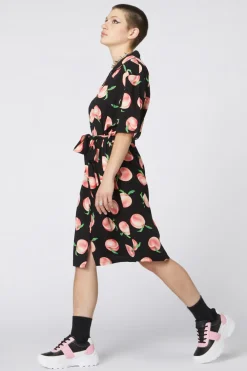 Peachy Viscose Shirt Dress Online
