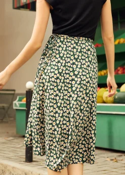 BTC Petal Pirouette Skirt Green Floral Discount