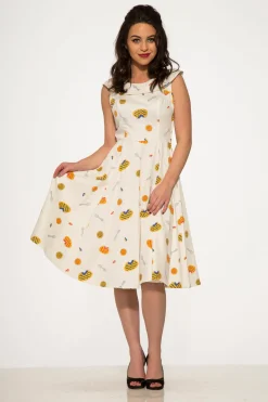 Pie Dress in Off White Clearance