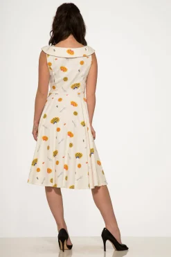 Pie Dress in Off White Clearance