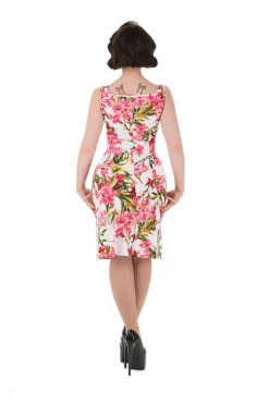 Pink Floral Wiggle Dress Outlet