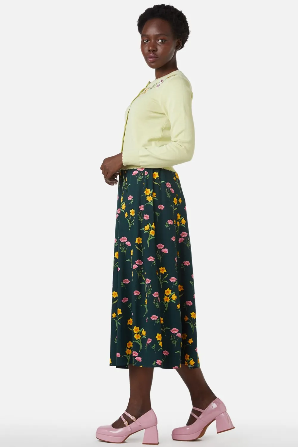 Poppy & Daffodil Cardi