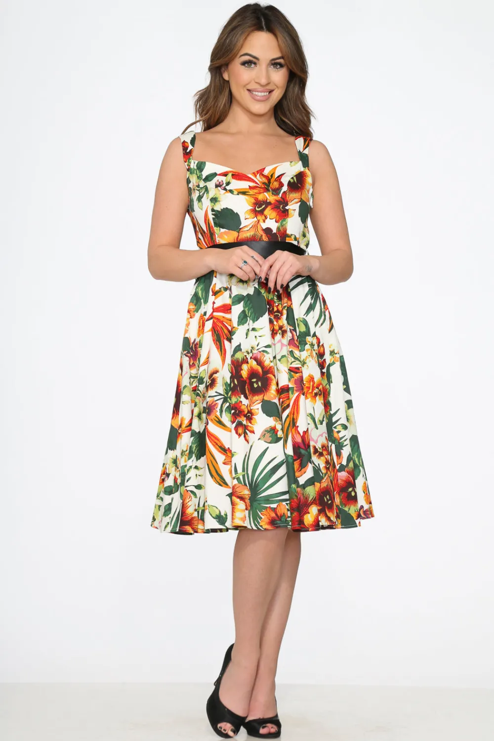 Prince Lily Floral Swing Dress New