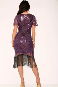 Purple Flapper Dress Discount