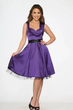 Purple Occastional Swing Dress Sale