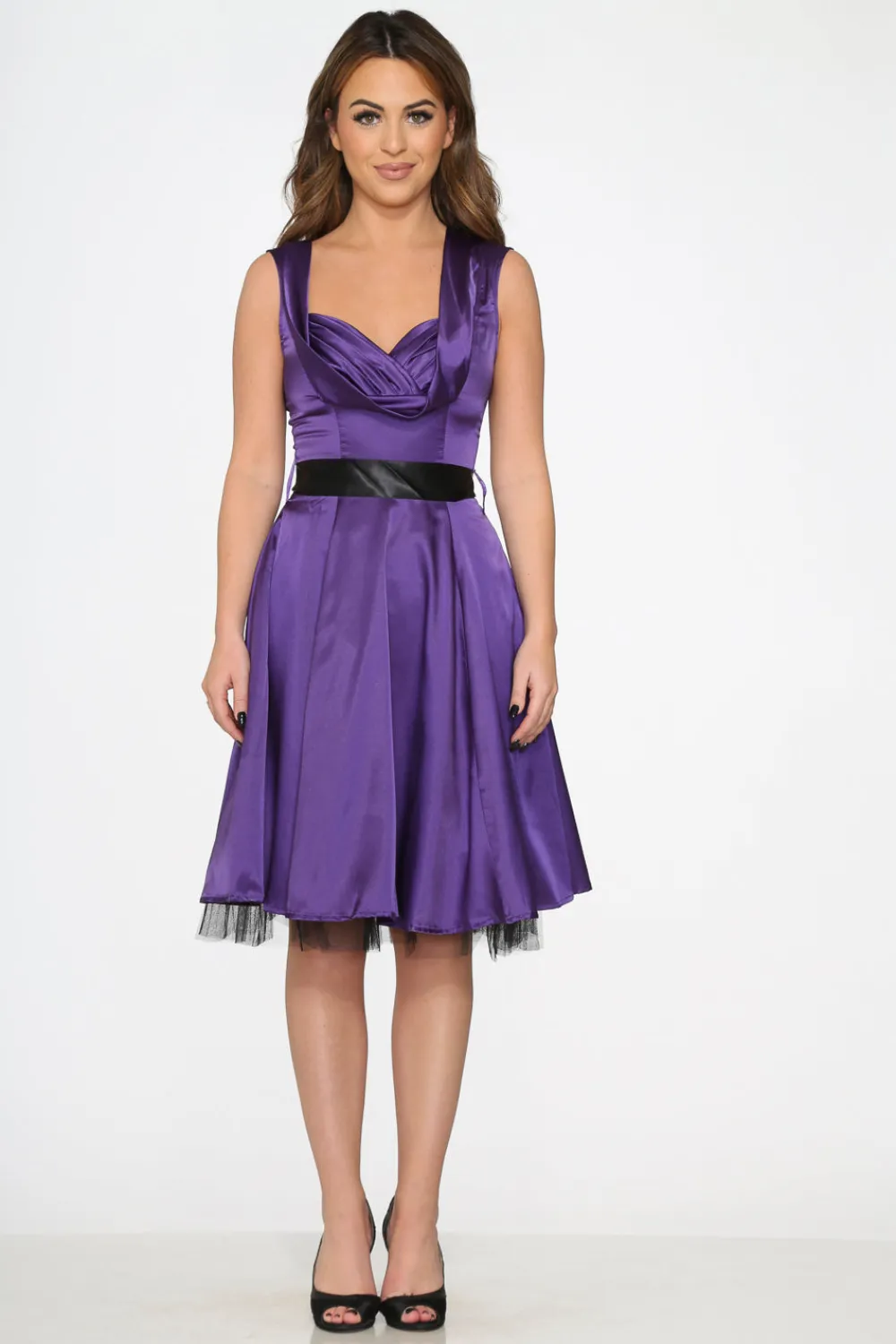 Purple Occastional Swing Dress Sale