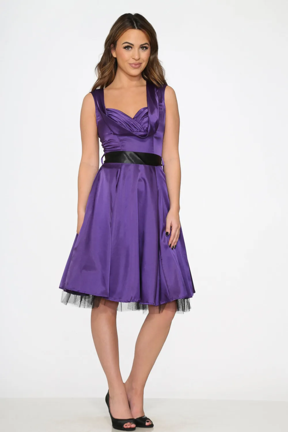 Purple Occastional Swing Dress Sale