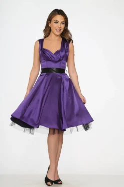Purple Occastional Swing Dress Sale