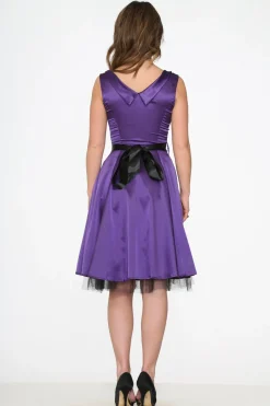 Purple Occastional Swing Dress Sale