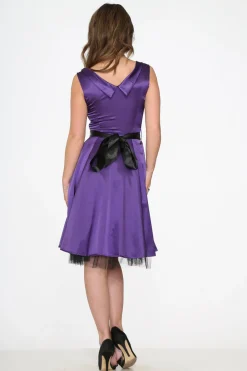 Purple Occastional Swing Dress Sale