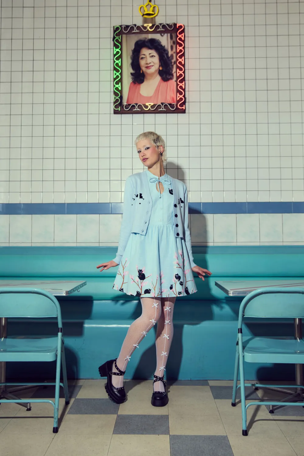 Pussy Willow Border Dress Online