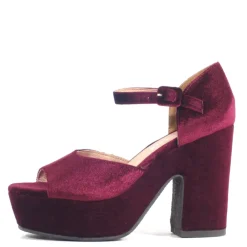 Quill Velvet Platform Heels Outlet