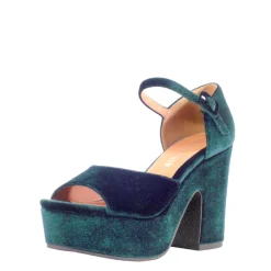 Quill Velvet Platform Heels Outlet