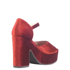 Quill Velvet Platform Heels Outlet