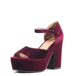 Quill Velvet Platform Heels Outlet