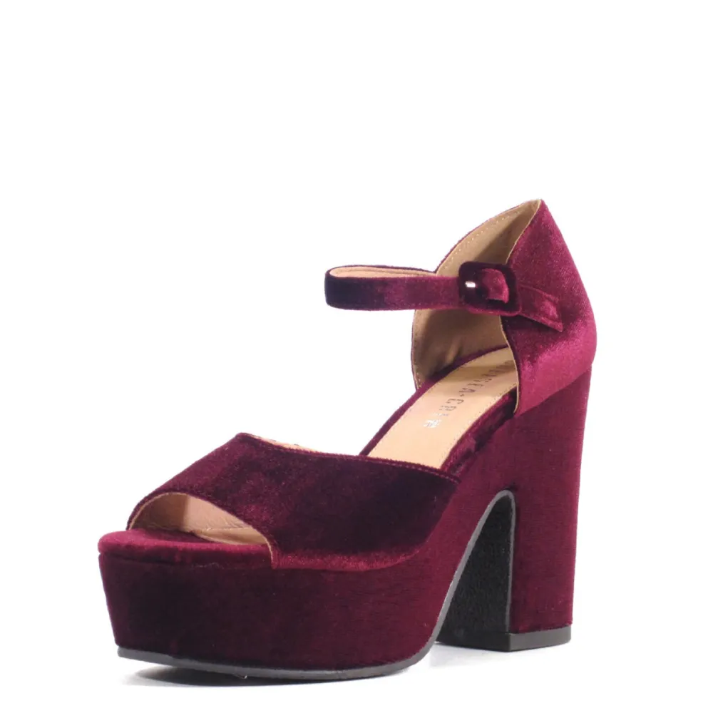 Quill Velvet Platform Heels Outlet